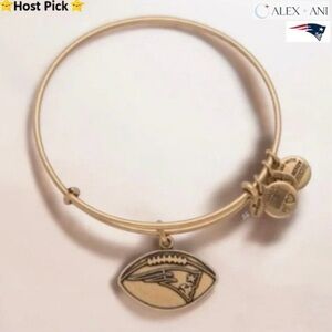Alex and Ani NFL New England Patriots Charm Bracelet, Gold – NWT